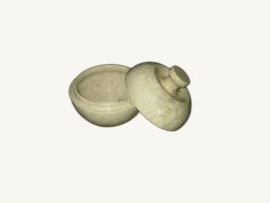 Apple Candy Jar - handcrafted natural stone from Pakistan - Pak Expo