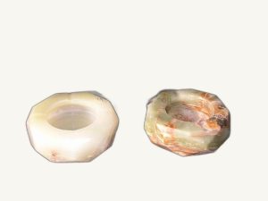 Onyx Ashtray No. 0028 - handcrafted natural onyx from Pakistan - Pak Expo