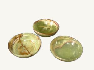 Multi Green Onyx Bowl 6 Inch - handcrafted natural multi green onyx from Pakistan - Pak Expo