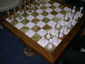 Wood and Brass Carved Chess Set 36 inch - Pak Expo