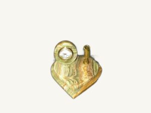 Pen Holder Clock - handcrafted natural stone from Pakistan - Pak Expo