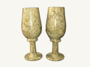 Champagne 3x8 Fossil Glass - handcrafted natural stone from Pakistan - Pak Expo