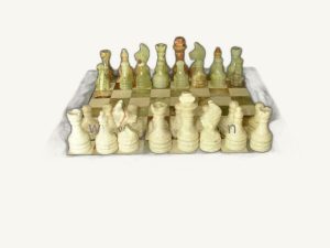 Marble Stone Chess 3 - handcrafted natural marble from Pakistan - Pak Expo