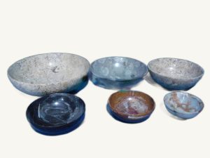 Mix Stone Bowls - handcrafted natural stone from Pakistan - Pak Expo