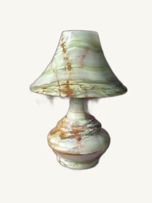 Onyx Lamp 5 - handcrafted natural onyx from Pakistan - Pak Expo