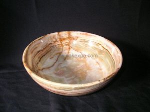 Onyx Marble Bowl 5 - handcrafted onyx and marble from Pakistan - Pak Expo