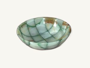 Patchwork Bowl Style 2 - handcrafted natural stone from Pakistan - Pak Expo