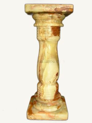 Pedestal Stand Onyx - handcrafted natural onyx from Pakistan - Pak Expo